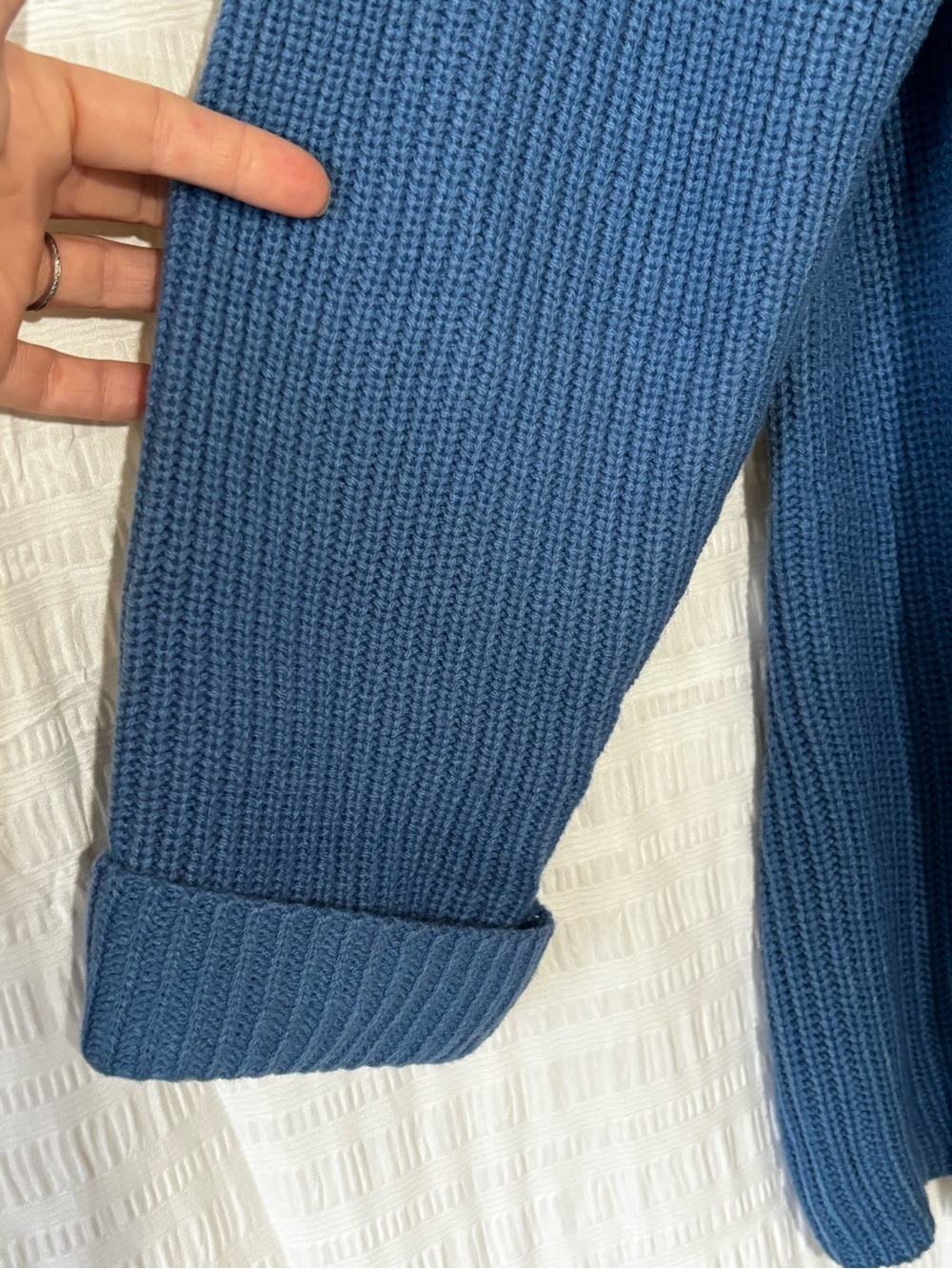 Jessica London Blue Cardigan Sweater NWOT Sz 22/24 or 1X - Picture 4 of 10
